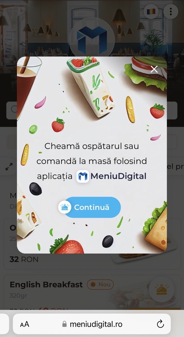 Order modal