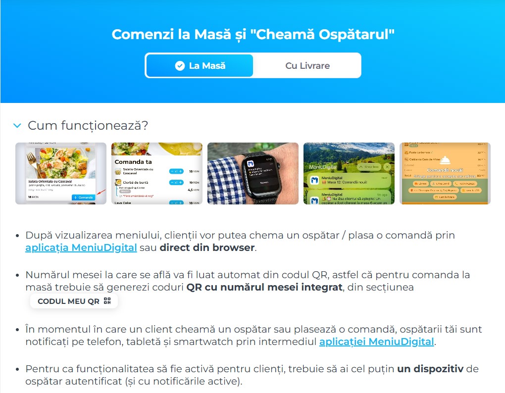 Pagina Comenzi din panoul de administrare