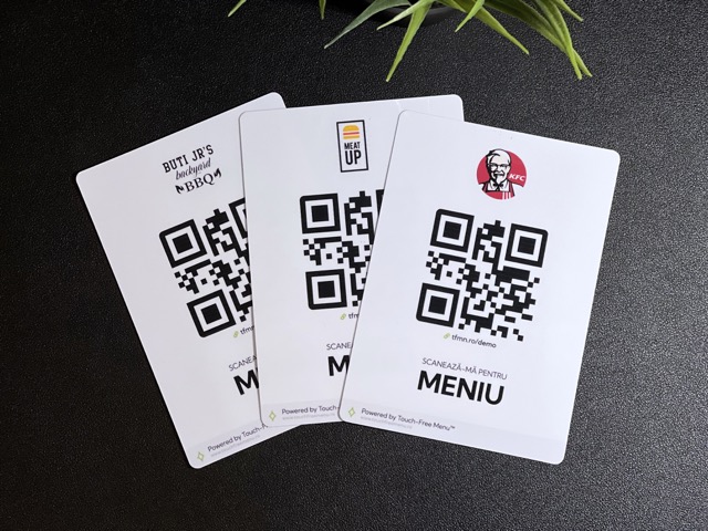 Laminated QR Holder